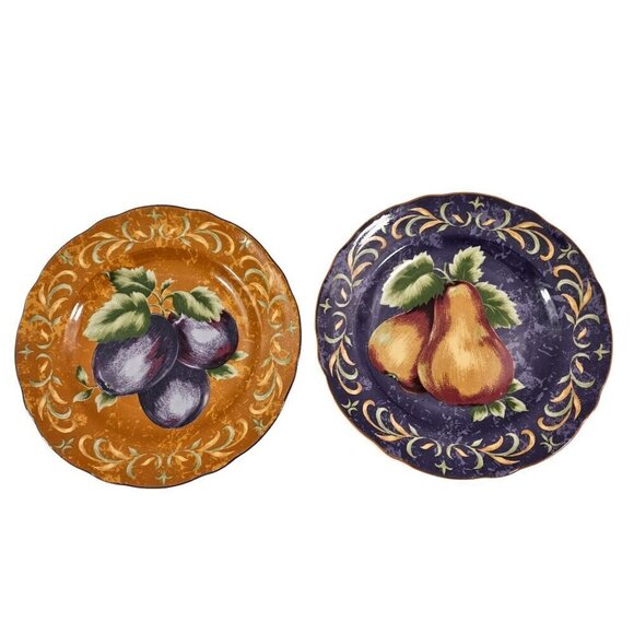 Noble Excellence Napa Valley HONEY and PLUM 8 5/8" Salad Luncheon Plates - Picture 1 of 16